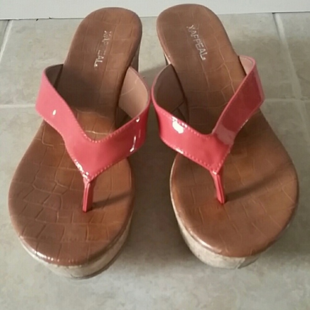 Coral sandals